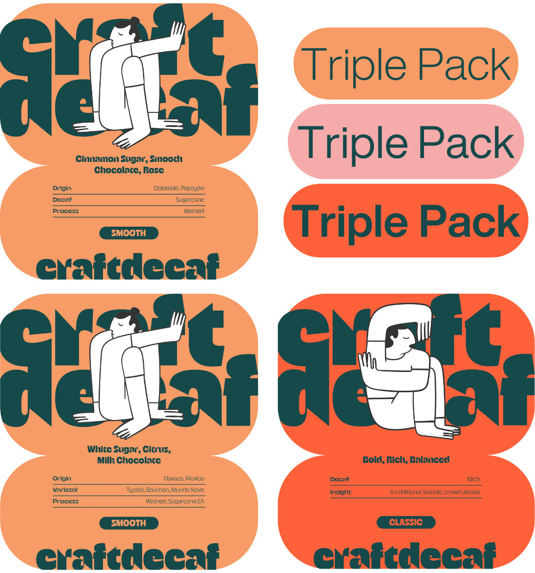 Triple Taster Pack (Decaf)