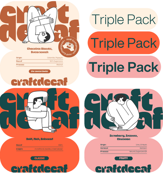 Triple Taster Pack (Decaf & Half Caf)