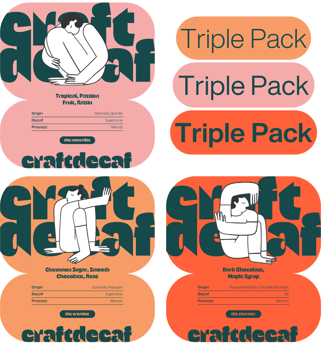 Triple Taster Pack (Decaf)